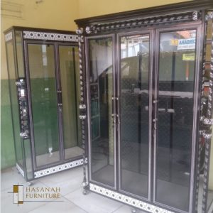 Lemari Aluminium kaca Hasanah Furniture